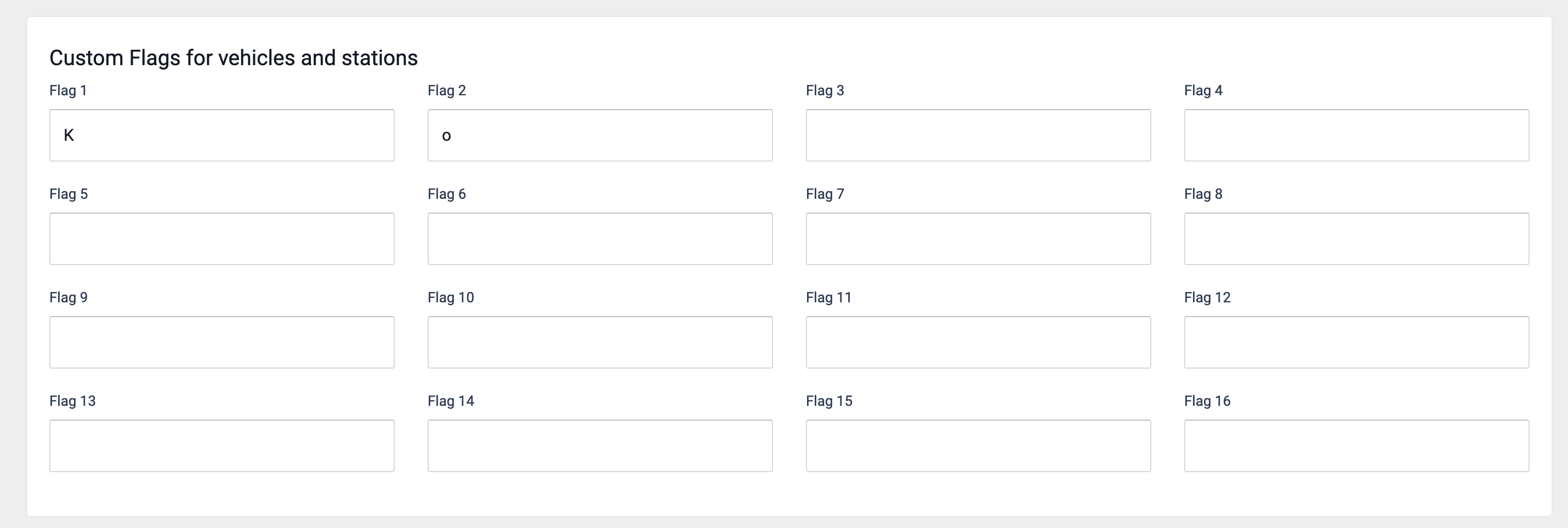 Create custom flags