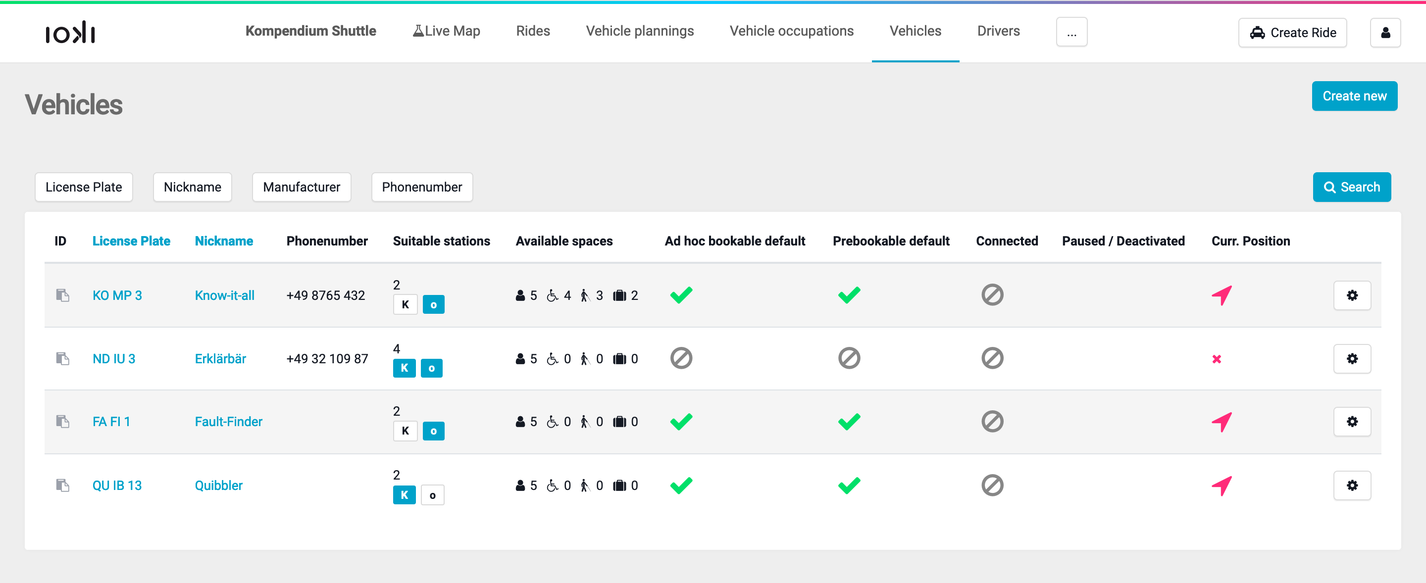 Custom Flags on vehicle index