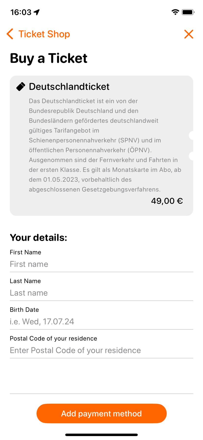 Deutschland Ticket Ticketshop