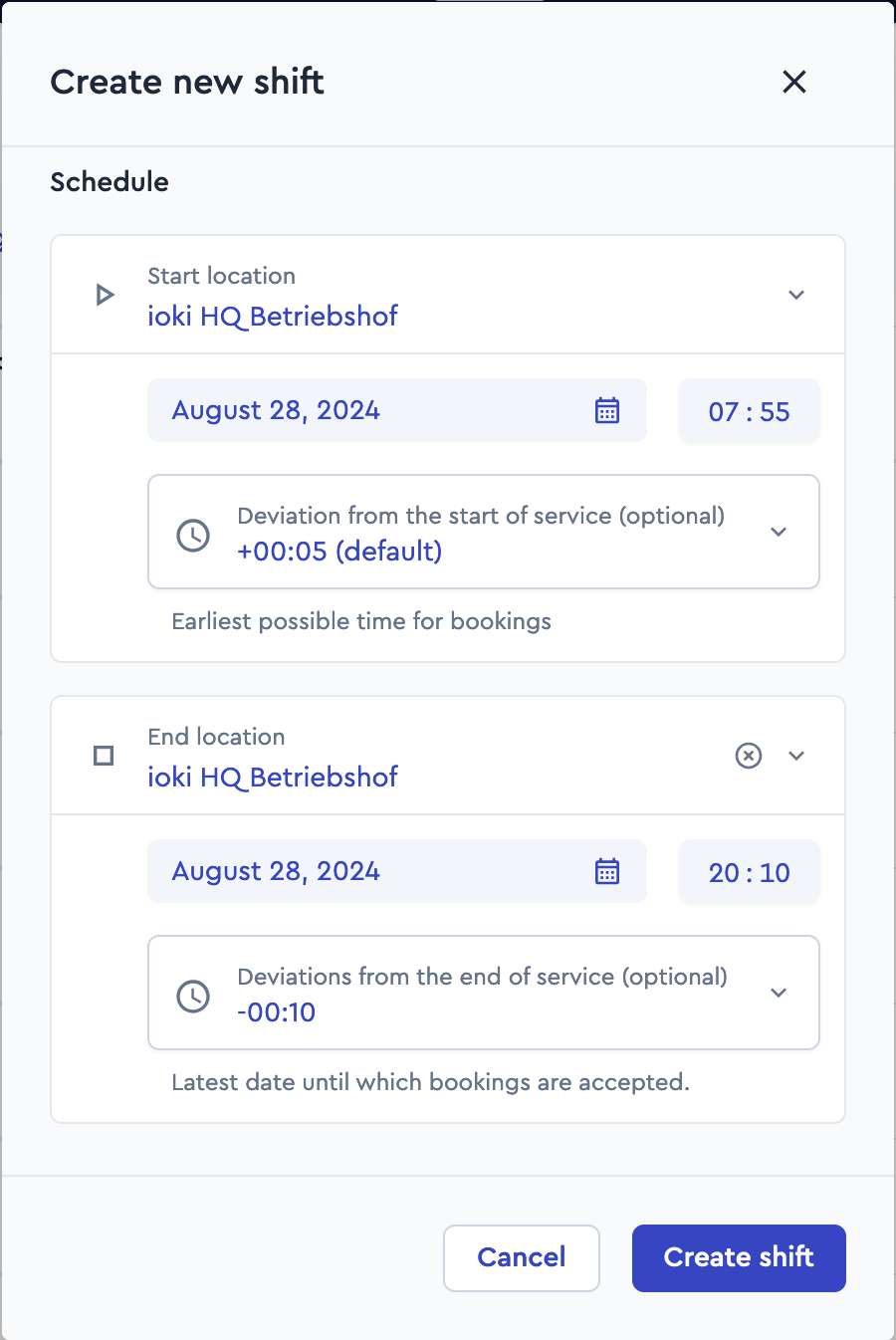 Service Times