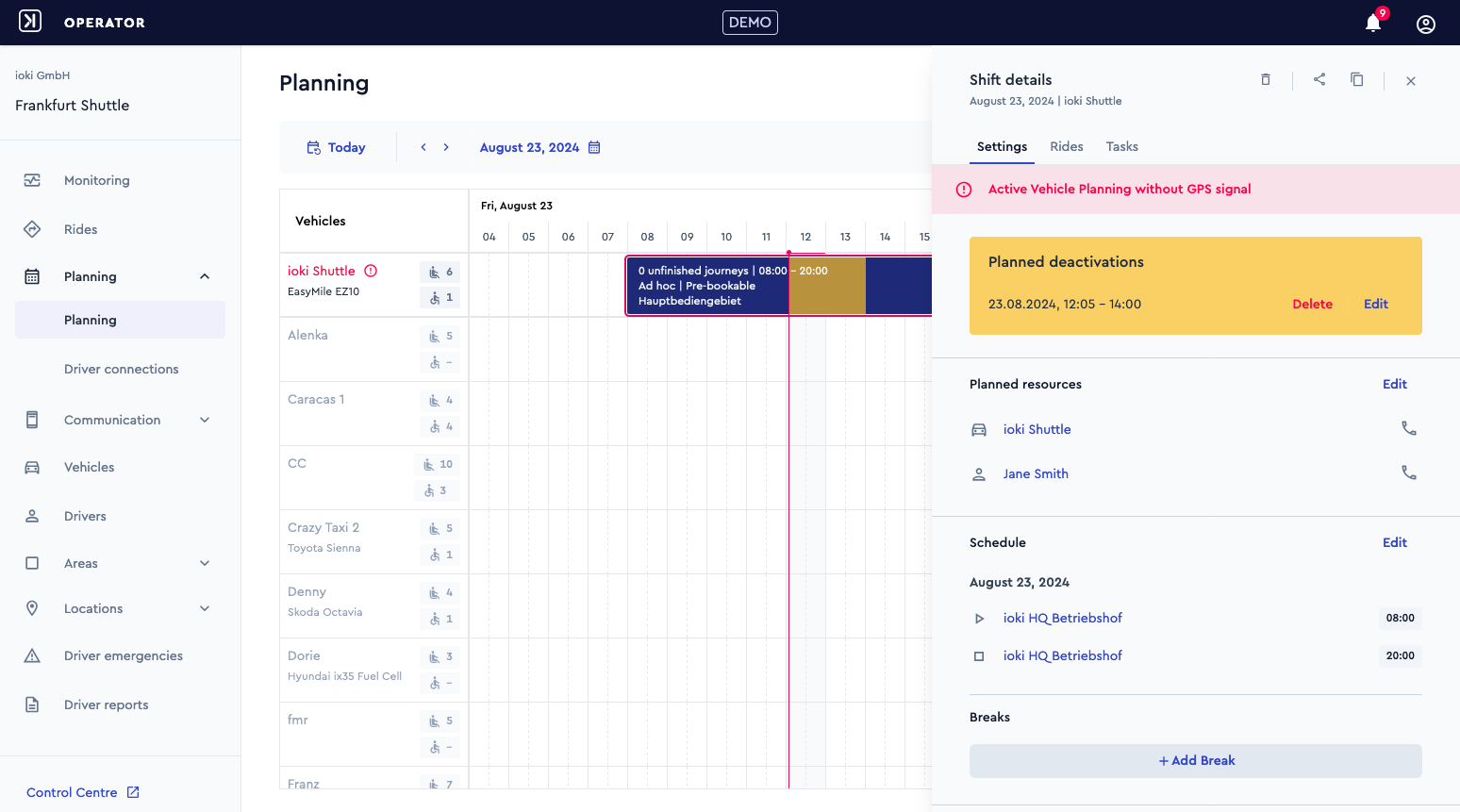 Tasklist deactivation