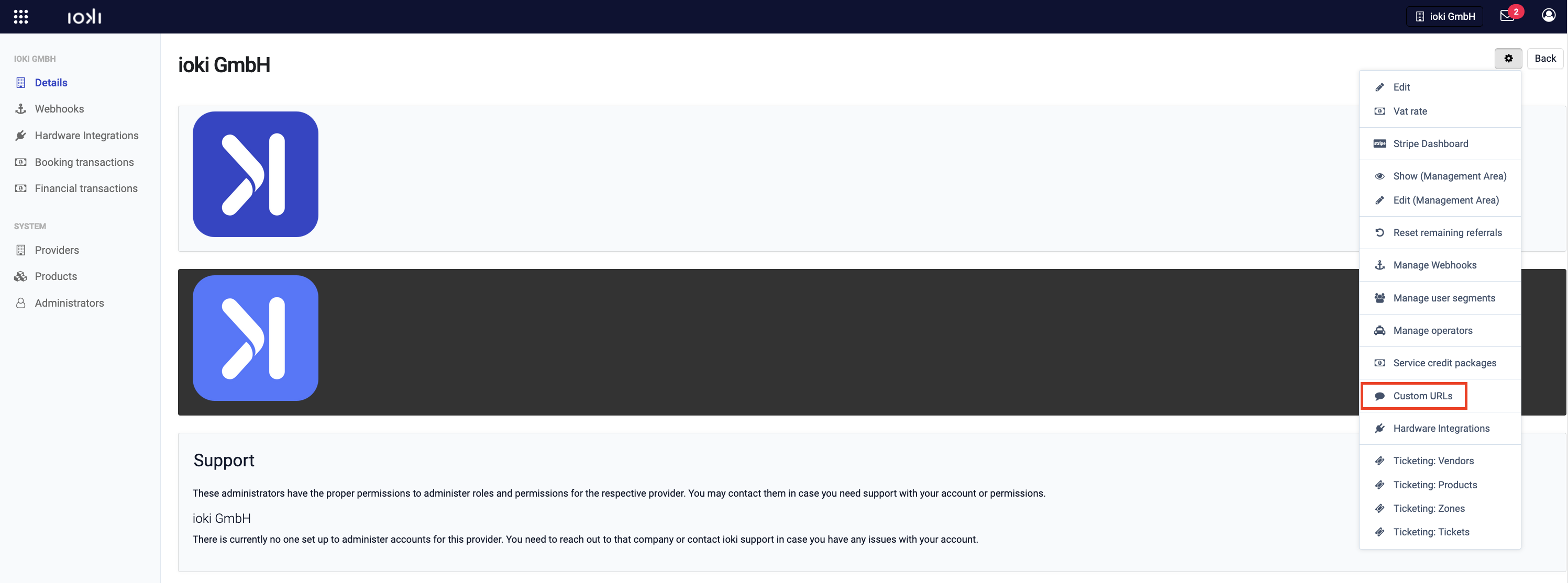 settings-on-provider-level